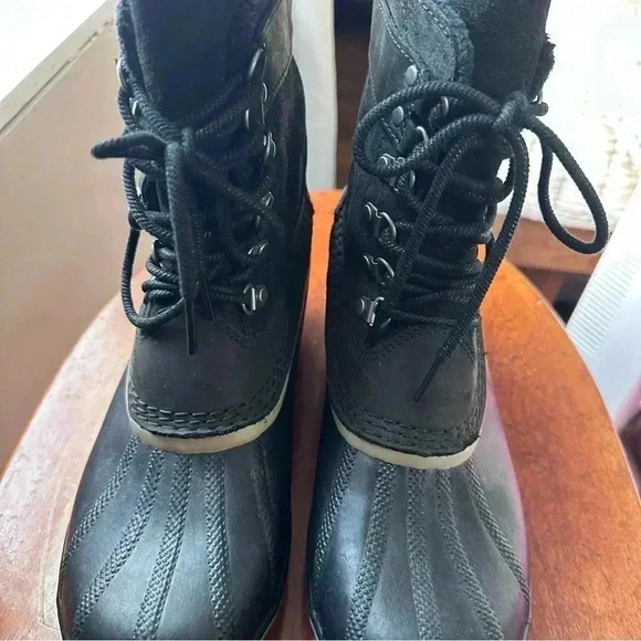 Sorel Winter Ankle Fancy Lace  Boots Sz 10 - Picture 3 of 10